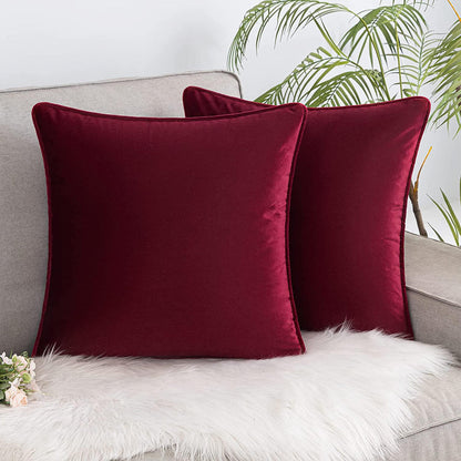 Set of 2 Cushions with Velvet Covers Included - 45x45 cm