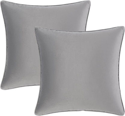 Set of 2 Cushions with Velvet Covers Included - 45x45 cm
