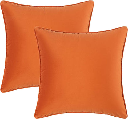 Set of 2 Cushions with Velvet Covers Included - 45x45 cm