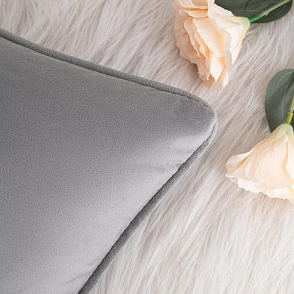 Set of 2 Cushions with Velvet Covers Included - 45x45 cm