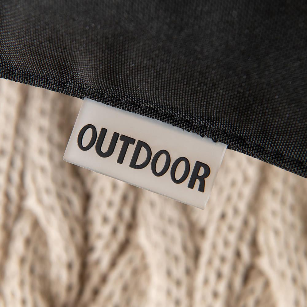 Set of 2 Outdoor Cushions with Waterproof Covers Included - 45x45 cm