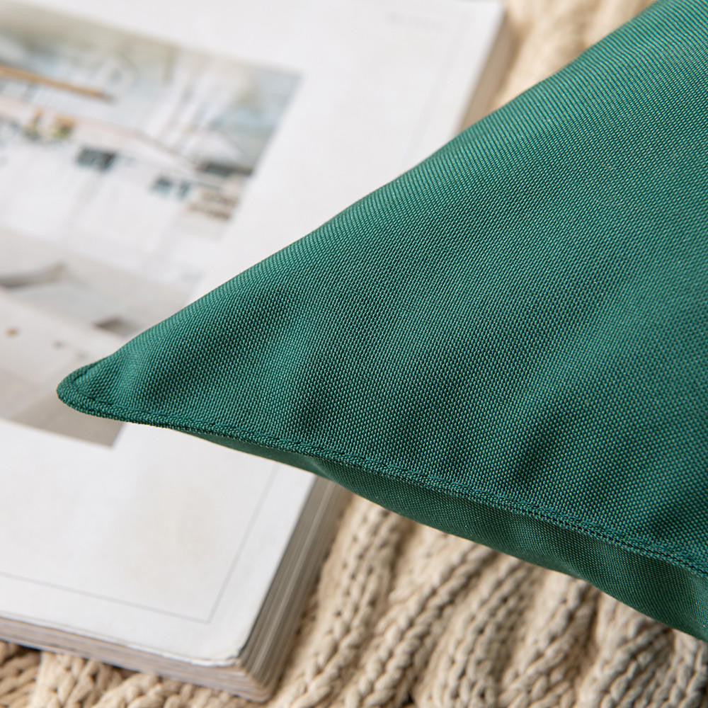 Set of 2 Outdoor Cushions with Waterproof Covers Included - 45x45 cm