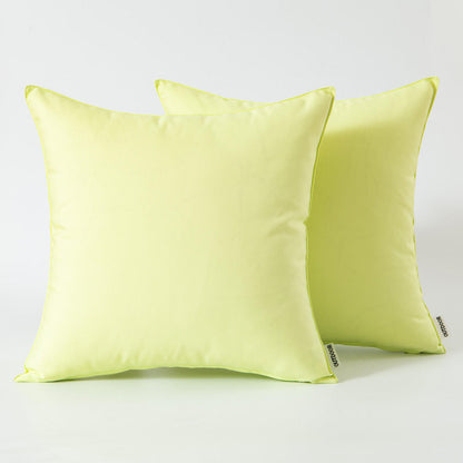 Set of 2 Outdoor Cushions with Waterproof Covers Included - 45x45 cm