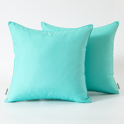 Set of 2 Outdoor Cushions with Waterproof Covers Included - 45x45 cm
