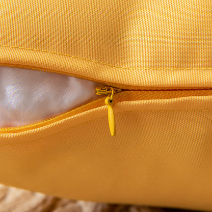 Set of 2 Outdoor Cushions with Waterproof Covers Included - 45x45 cm