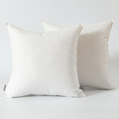 Set of 2 Outdoor Cushions with Waterproof Covers Included - 45x45 cm