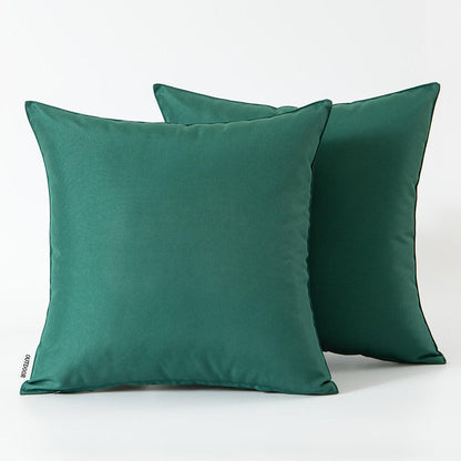 Set of 2 Outdoor Cushions with Waterproof Covers Included - 45x45 cm