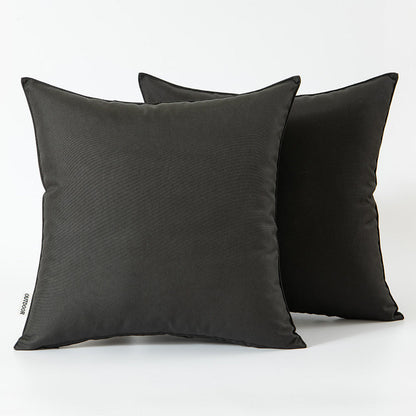 Set of 2 Outdoor Cushions with Waterproof Covers Included - 45x45 cm