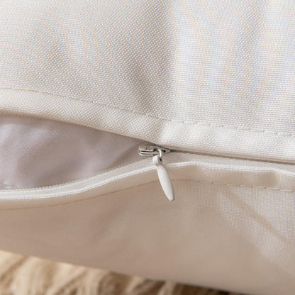 Set of 2 Outdoor Cushions with Waterproof Covers Included - 45x45 cm