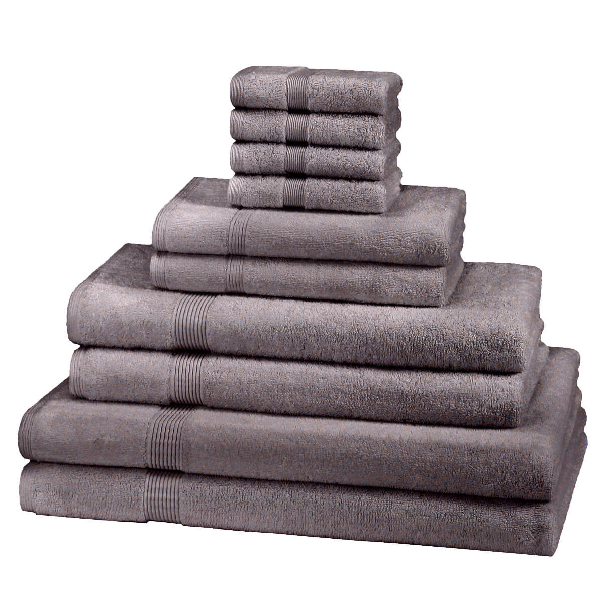 10 Piece 600GSM Towel Bale - 4 Face Cloths, 2 Hand Towels, 2 Bath Towels, 2 Bath Sheets