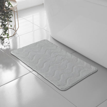 Wave Design Memory Foam Bath Mat