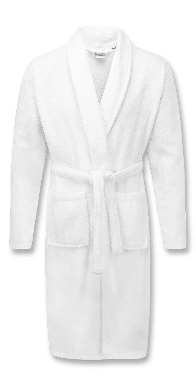 White 100% Cotton Terry Towelling Bath Robes