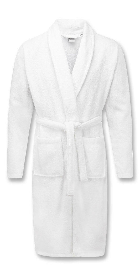White 100% Cotton Terry Towelling Bath Robes