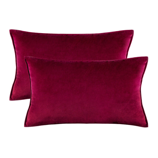 Premium Plain Velvet Cushion Covers - 30x50cm